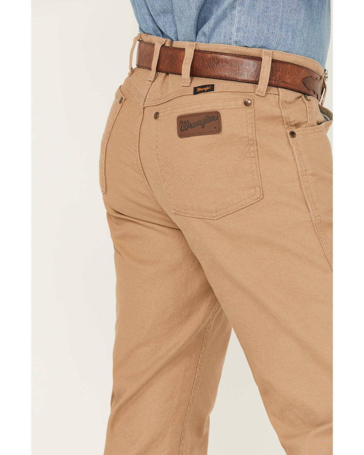 Wrangler Men's Tough Comfort Regular Fit Stretch Canvas Pants