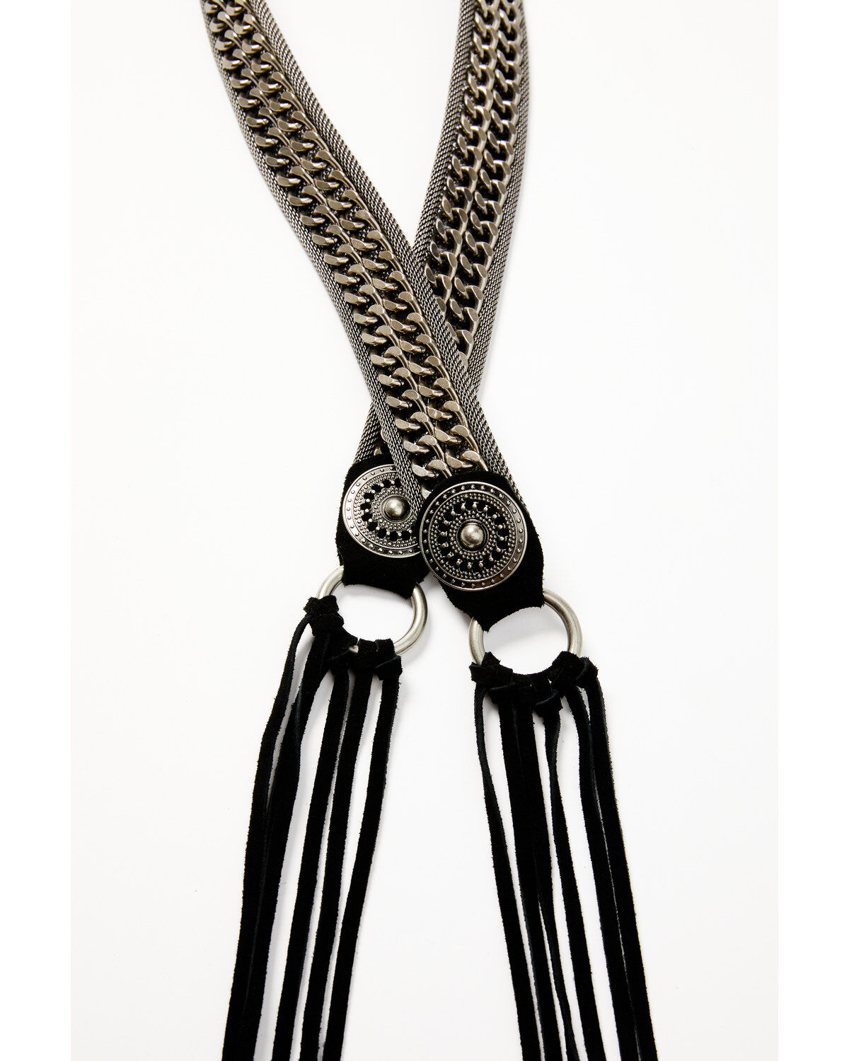 Wonderwest Women's Concho Tassel Tie Waist Belt