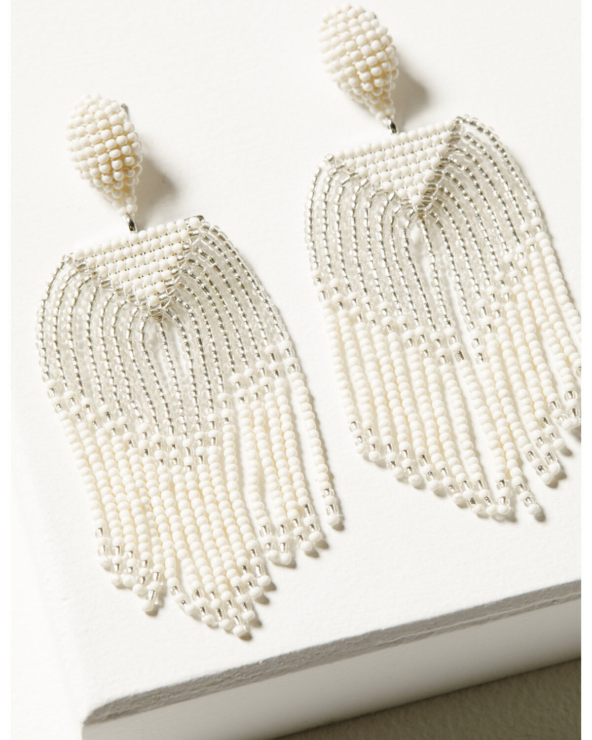 Shyanne Women's Beaded Fringe Statement Earrings