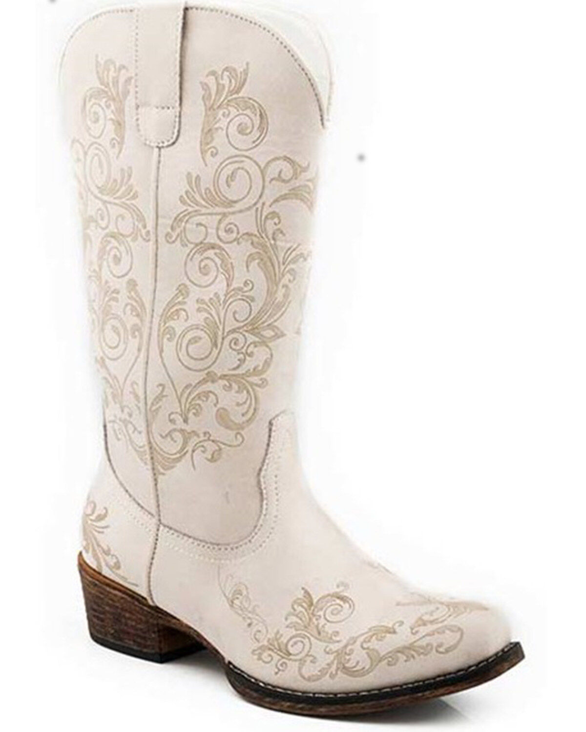 Roper Women's Tall Stuff Synthetic Faux Western Fashion Boots - Snip Toe