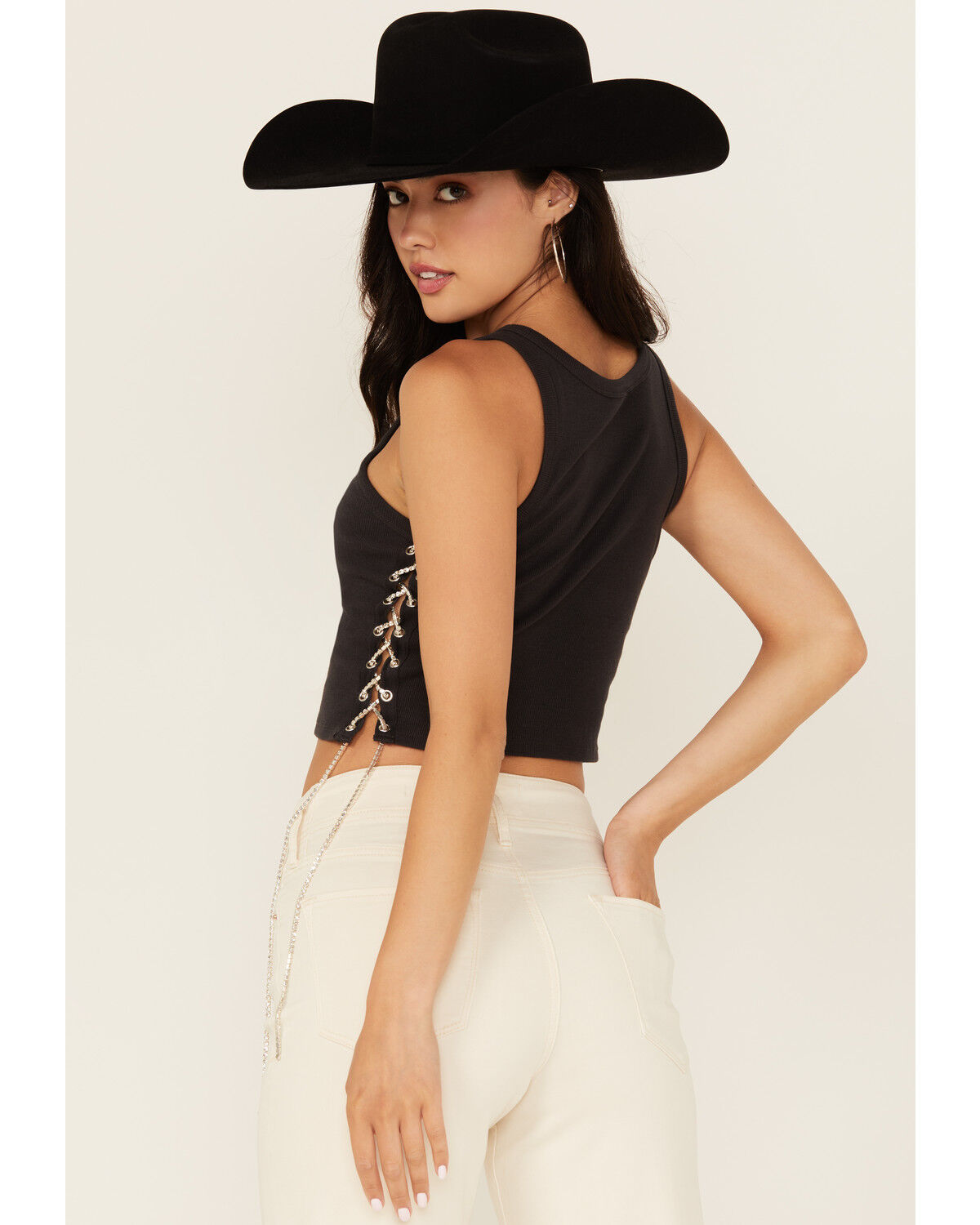 Blended Women's Austin Lace-Up Graphic Tank