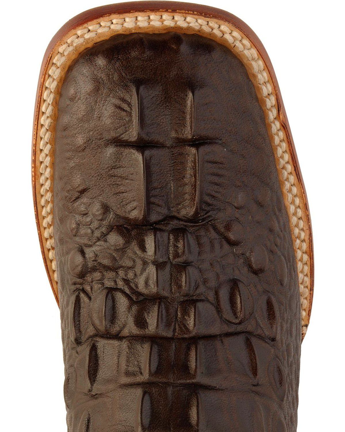 Ferrini Women's Hornback Caiman Print Western Boots - Broad Square Toe