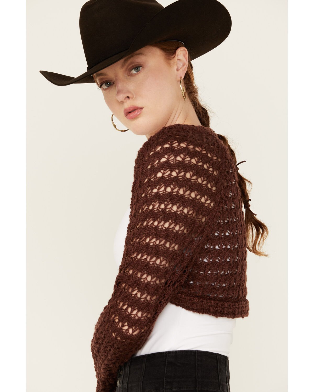 Beyond The Radar Women's Crochet Shrug