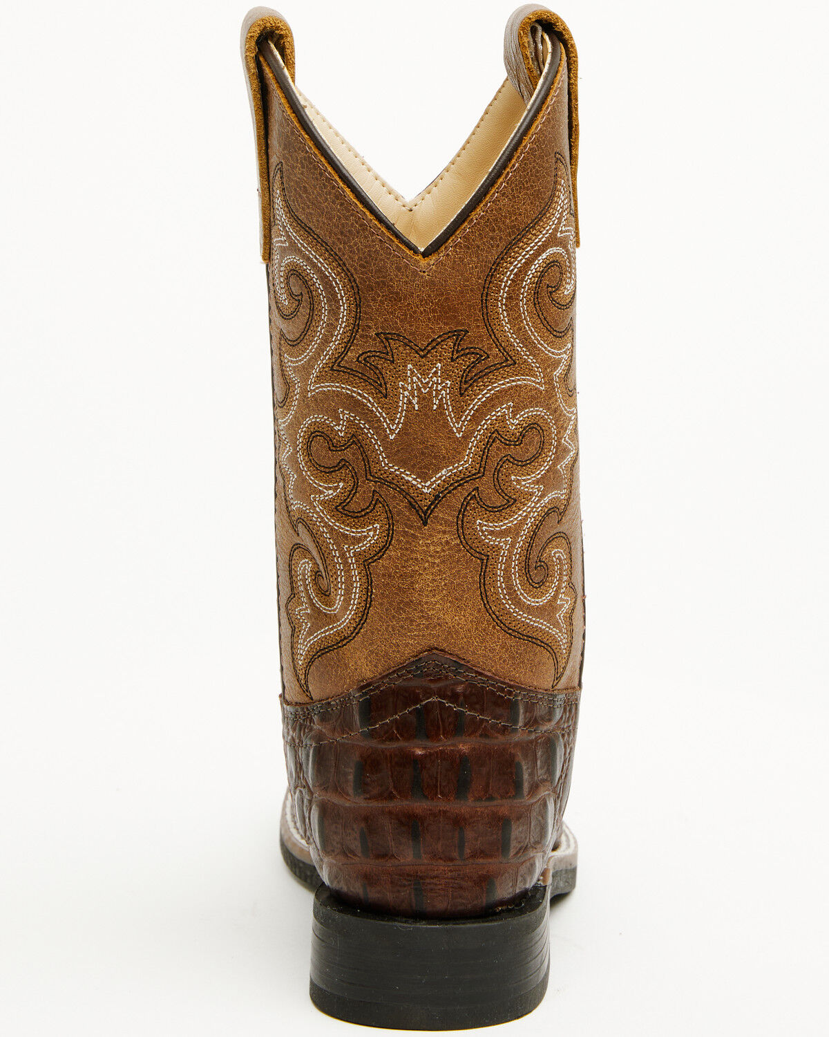 Cody James Boys' Dale Crocodile Print Western Boots - Broad Square Toe