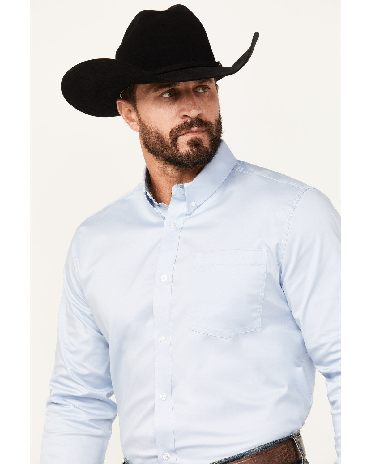Cody James Men's Basic Twill Long Sleeve Button-Down Performance Western Shirt