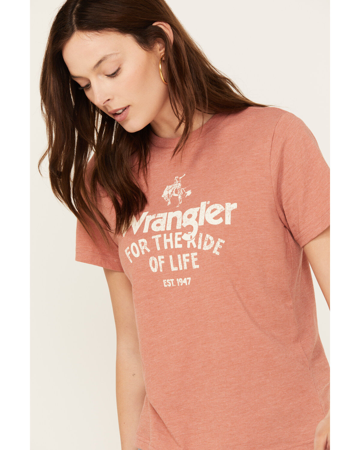Wrangler Women's Boot Barn Exclusive For the Ride Short Sleeve Graphic Tee