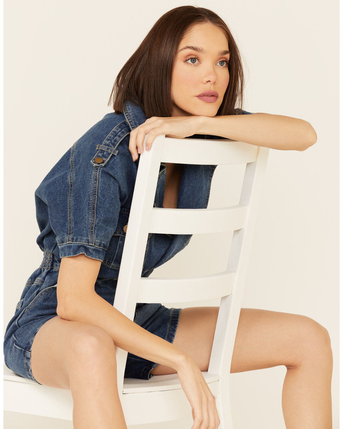 Molly Bracken Women's Denim Playsuit