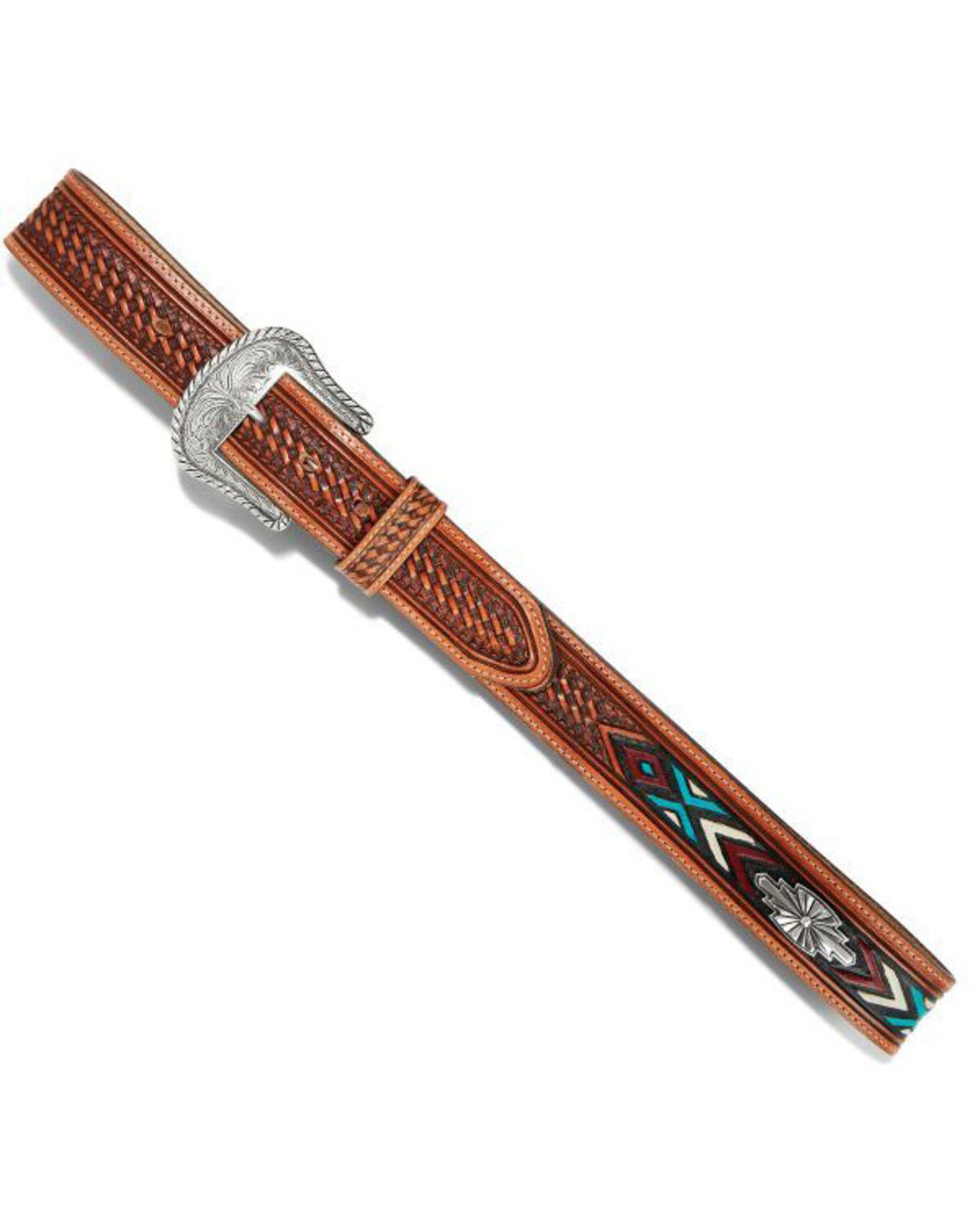 Justin Men's Sierra Sunrise Leather Belt