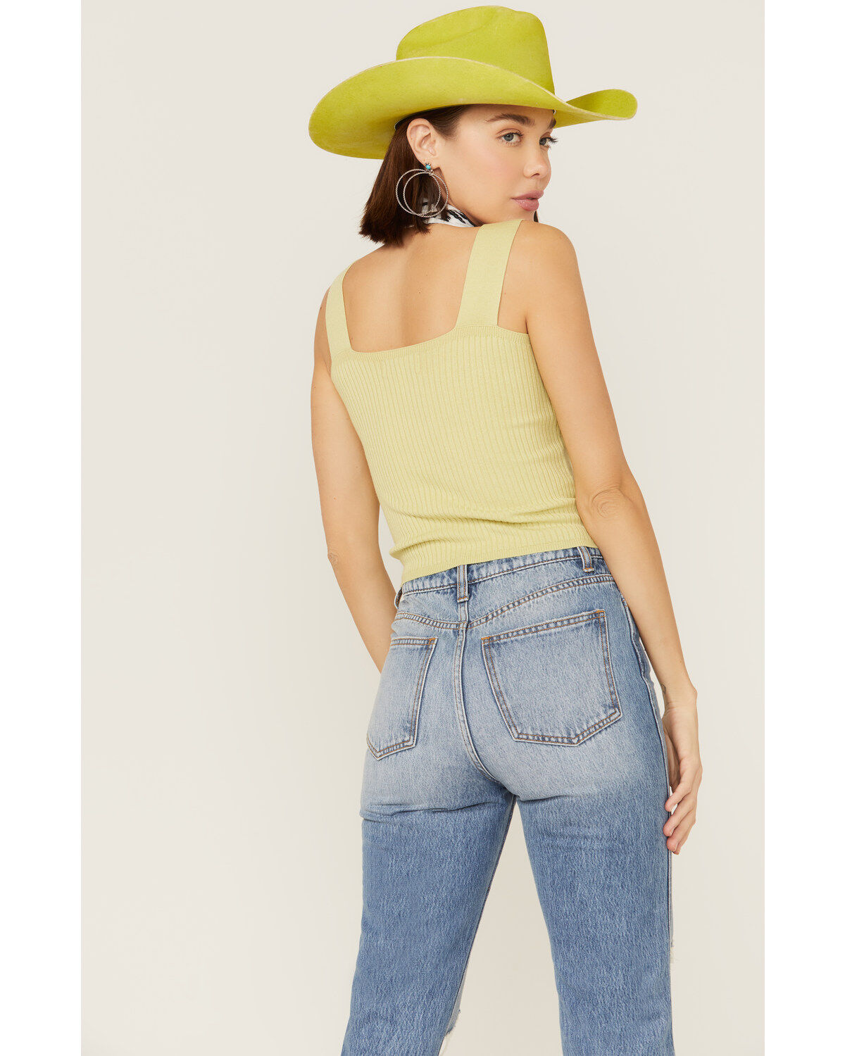 Shyanne Women's Rib Knit Sweater Tank Top