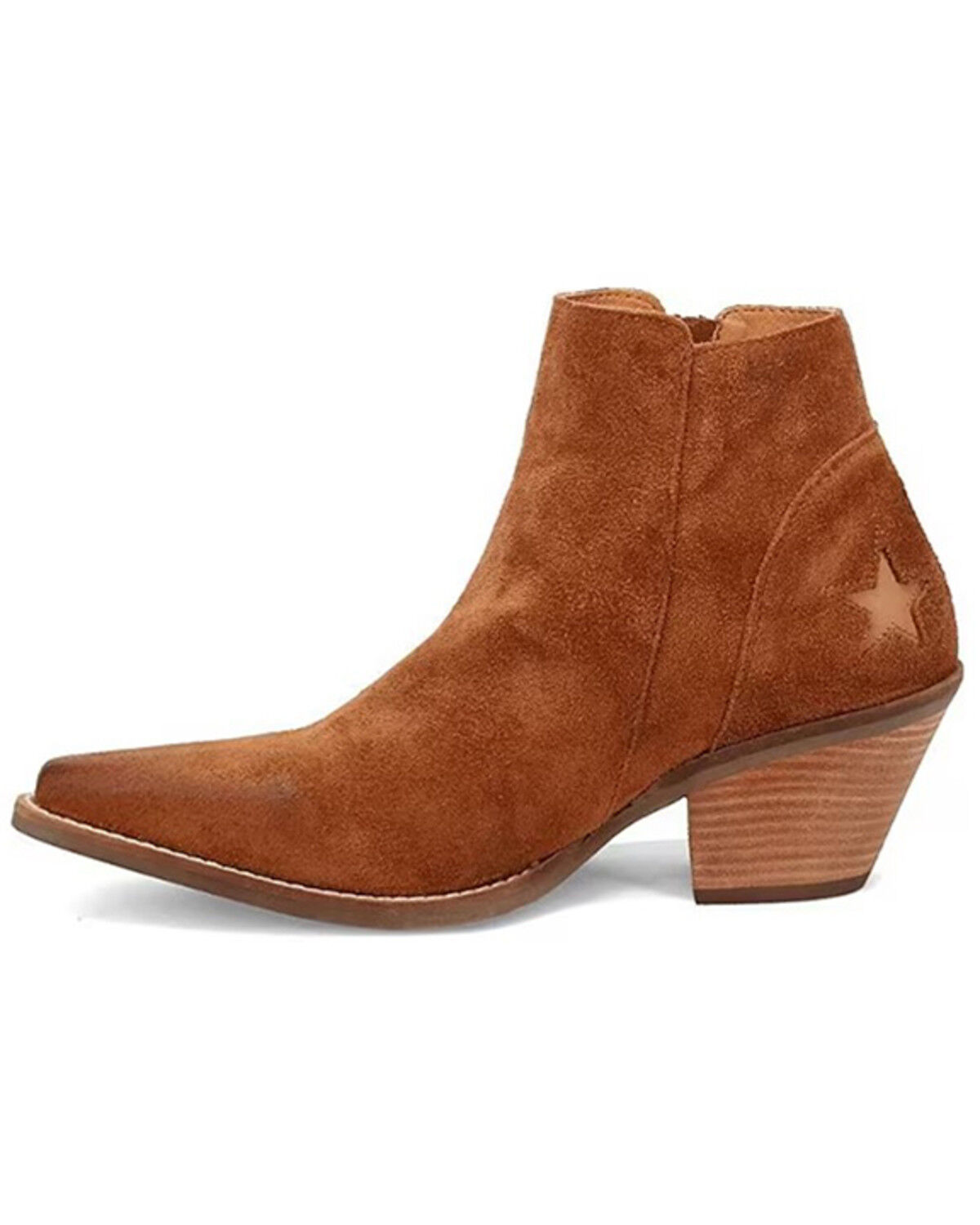 Dingo Women's Little Star Suede Western Booties - Snip Toe