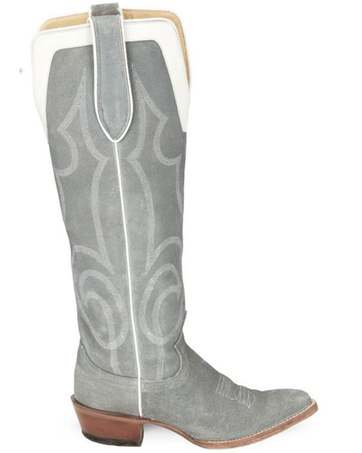 Justin Women's Verlie Vintage Suede Tall Western Boots - Snip Toe