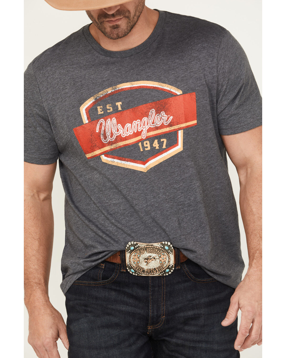 Wrangler Men's Rope Logo Short Sleeve Graphic T-Shirt