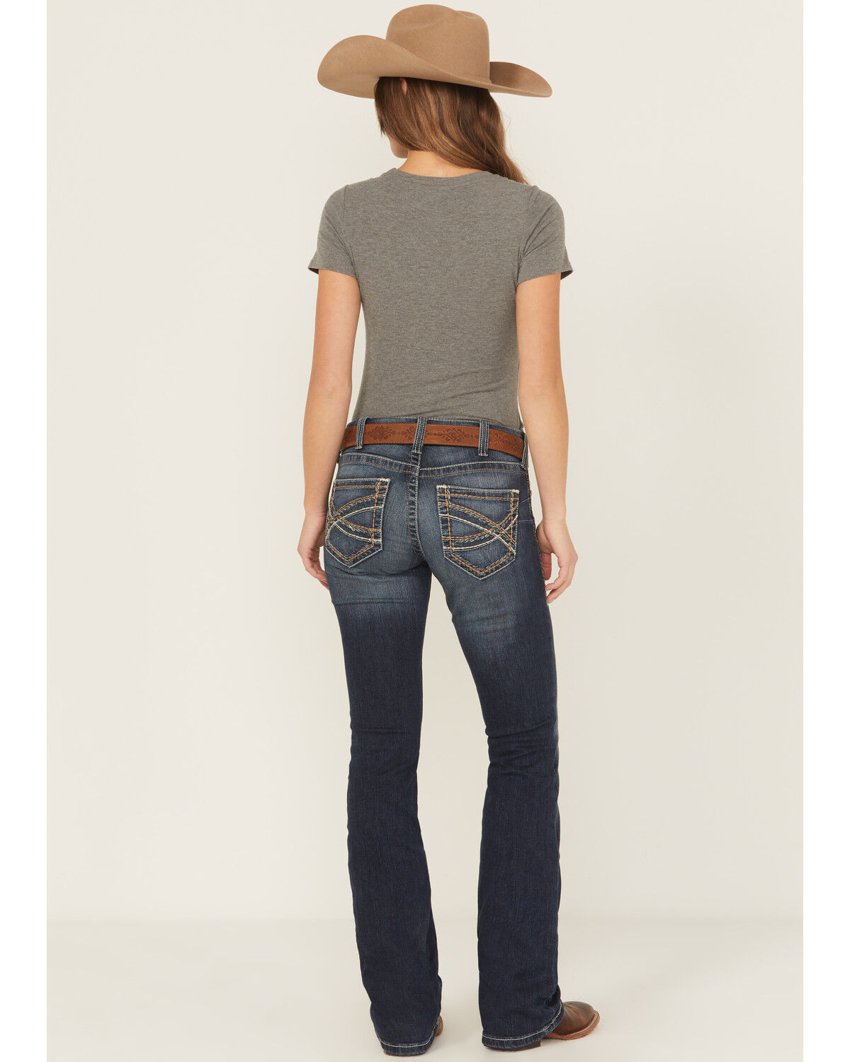 Ariat Women's R.E.A.L Mid Rise Entwined Bootcut Jeans