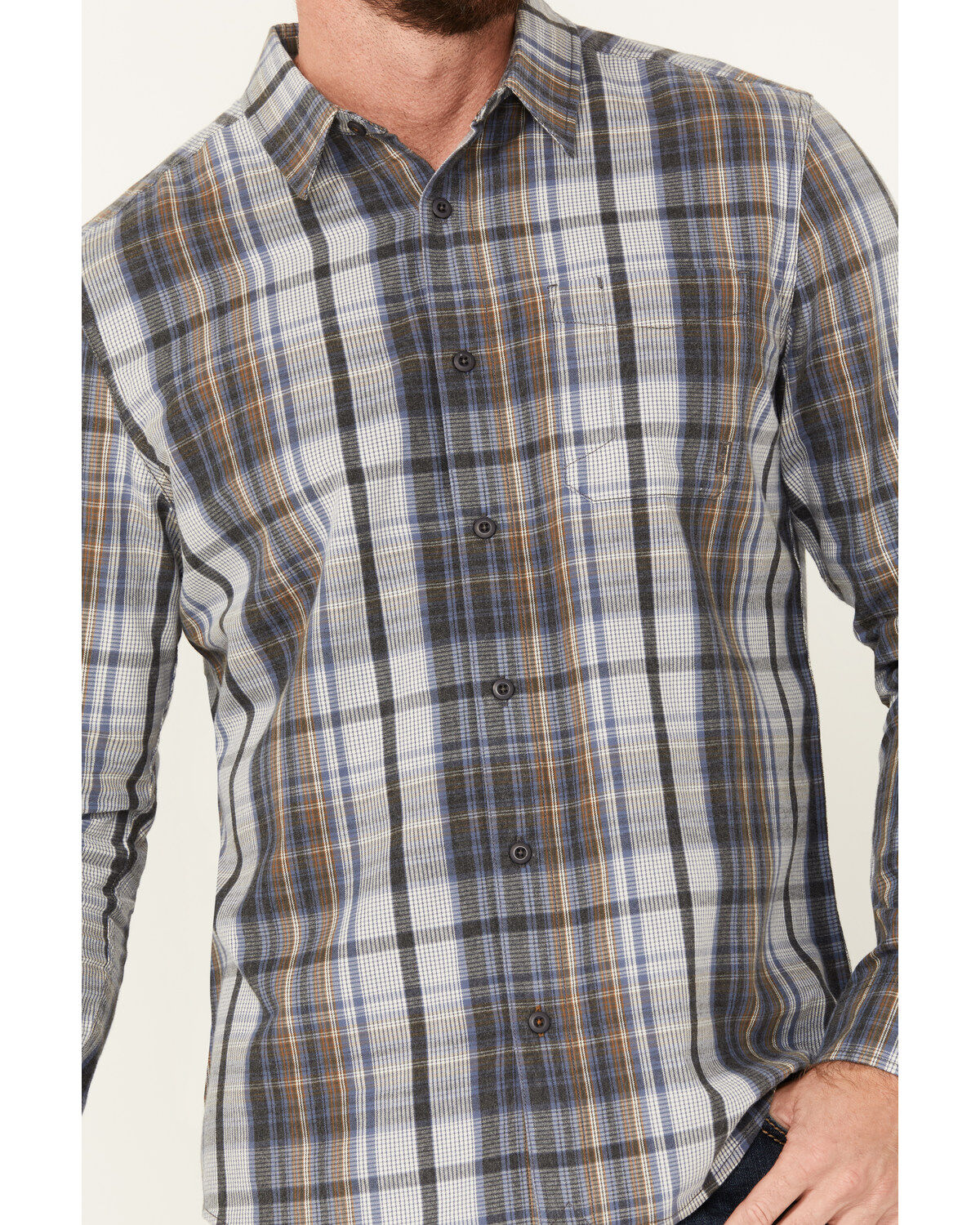 Brothers and Sons Men's Phillips Plaid Print Long Sleeve Button Down Shirt