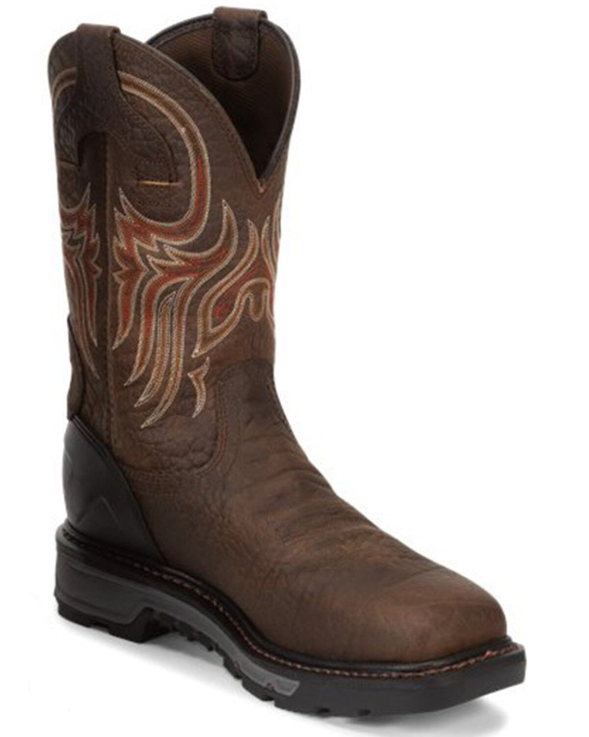 Justin Men's Waterproof Square Steel Toe Work Boots