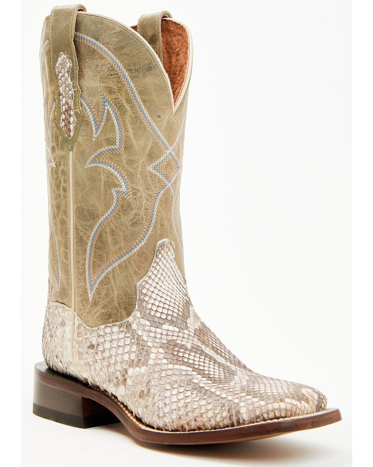 Dan Post Women's Boot Barn Exclusive Exotic Python Western Boots - Broad Square Toe