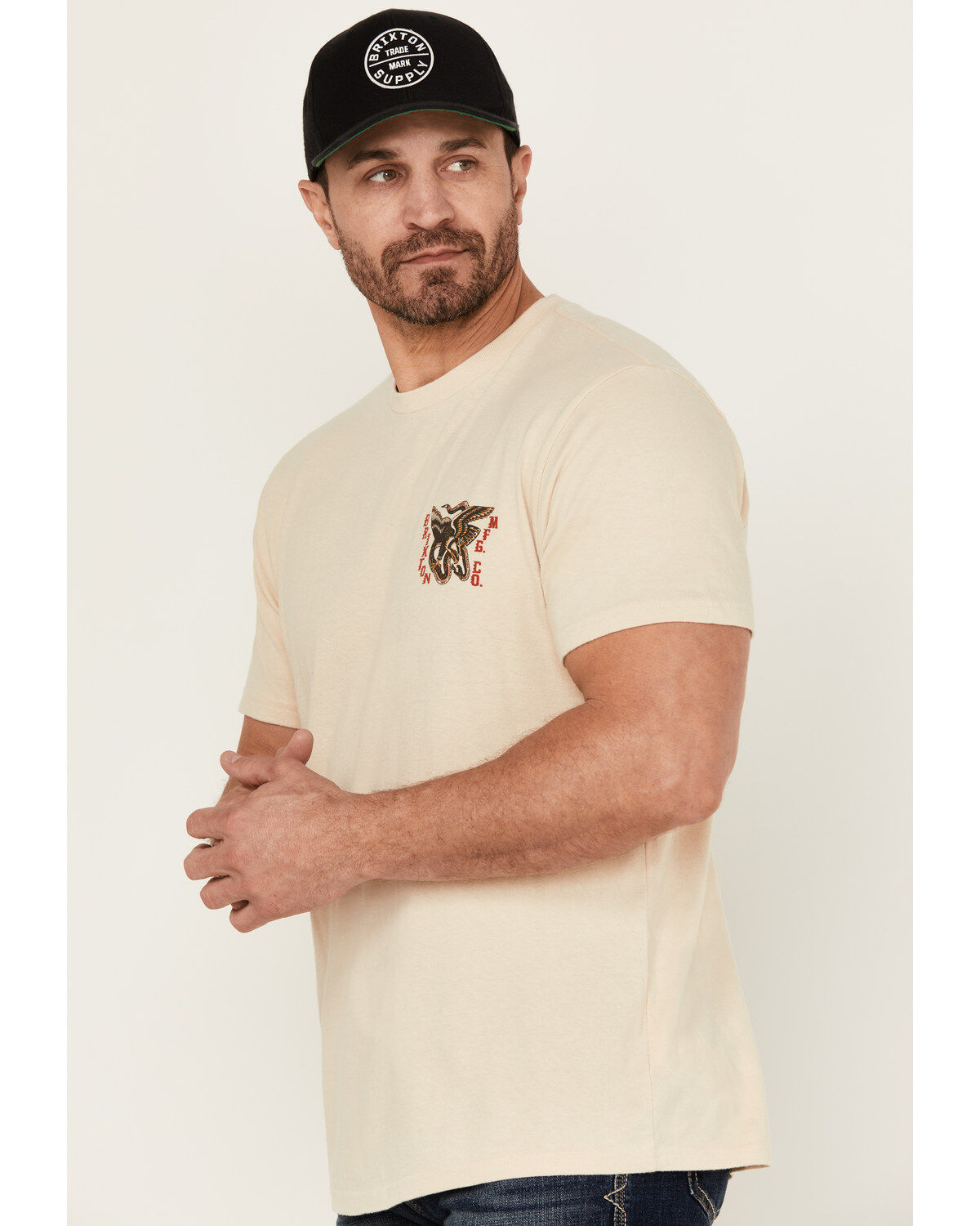Brixton Men's Battle Logo Short Sleeve Graphic T-Shirt