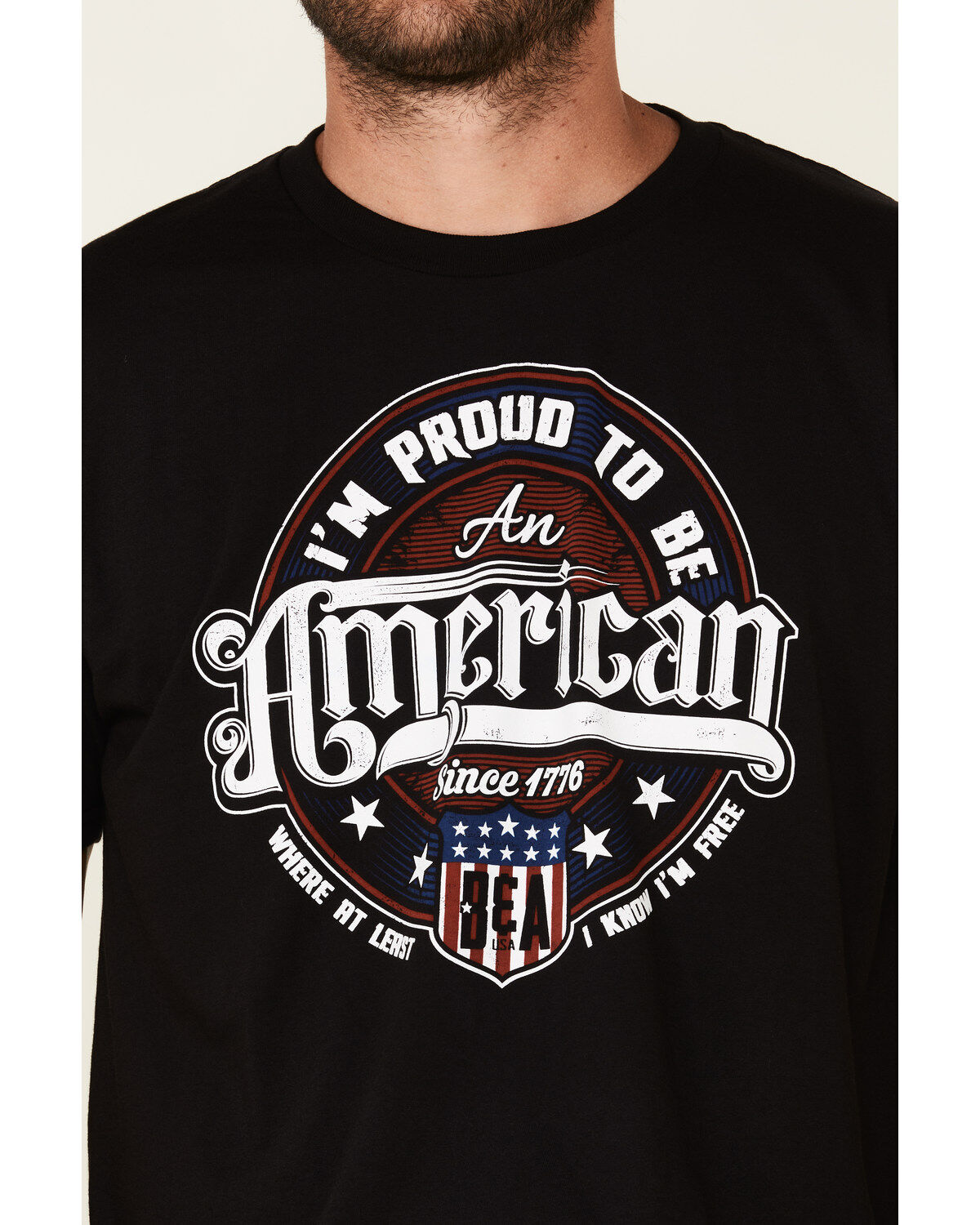 Brothers & Arms Men's Proud To Be American Graphic T-Shirt