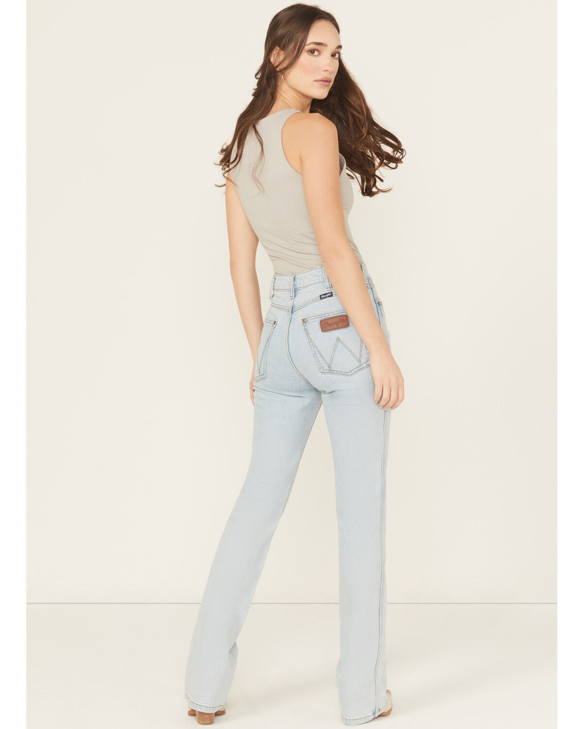 Wrangler Retro Women's Lila Light Wash High Rise Bootcut Stretch Denim Jeans