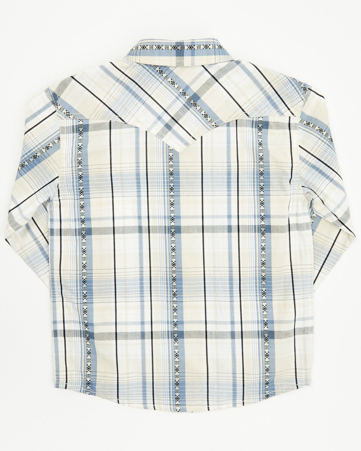 Cody James Toddler Boys' Western Wind Plaid Print Long Sleeve Snap Western Shirt