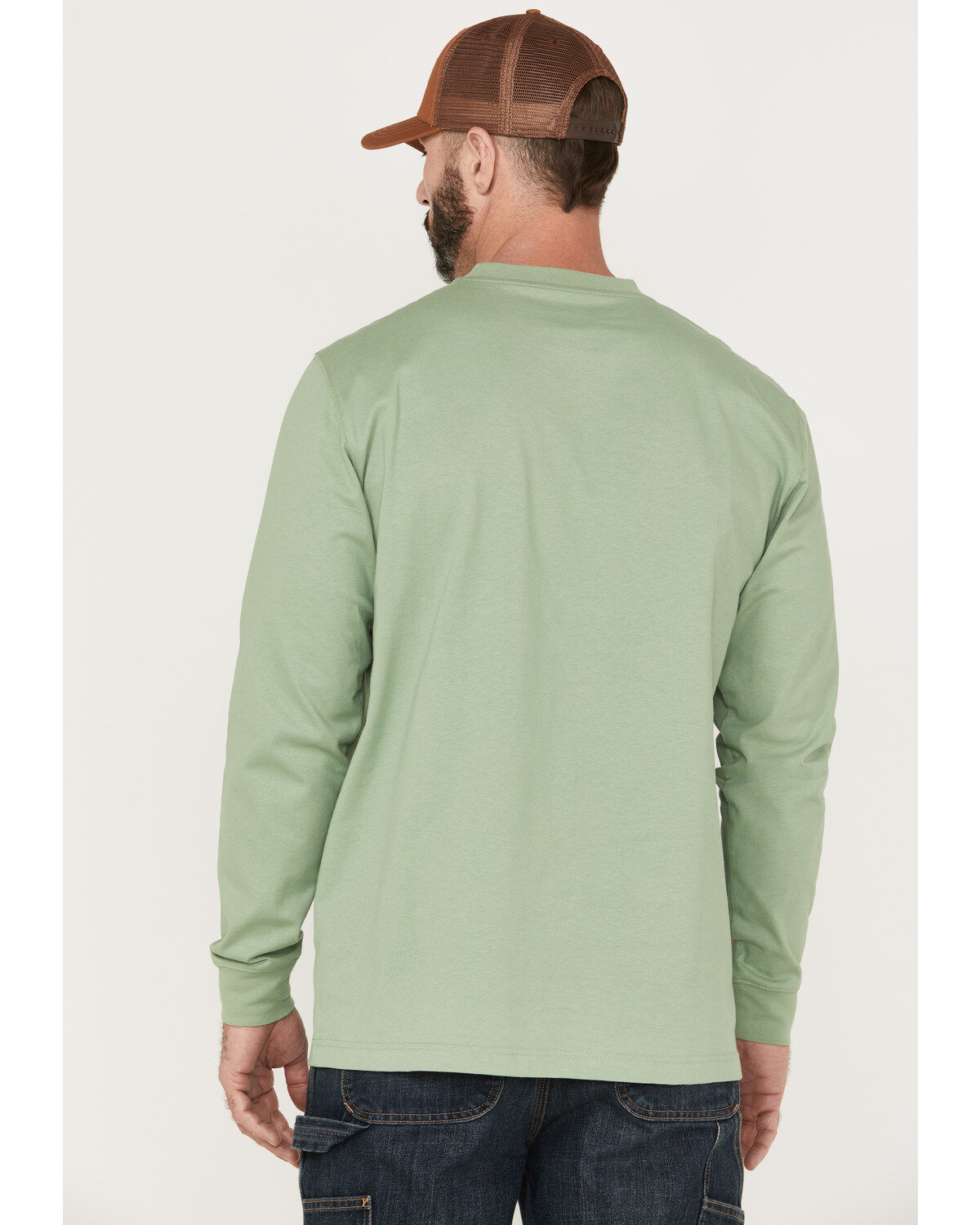 Hawx Men's Solid Loden Forge Long Sleeve Work Pocket T-Shirt - Tall