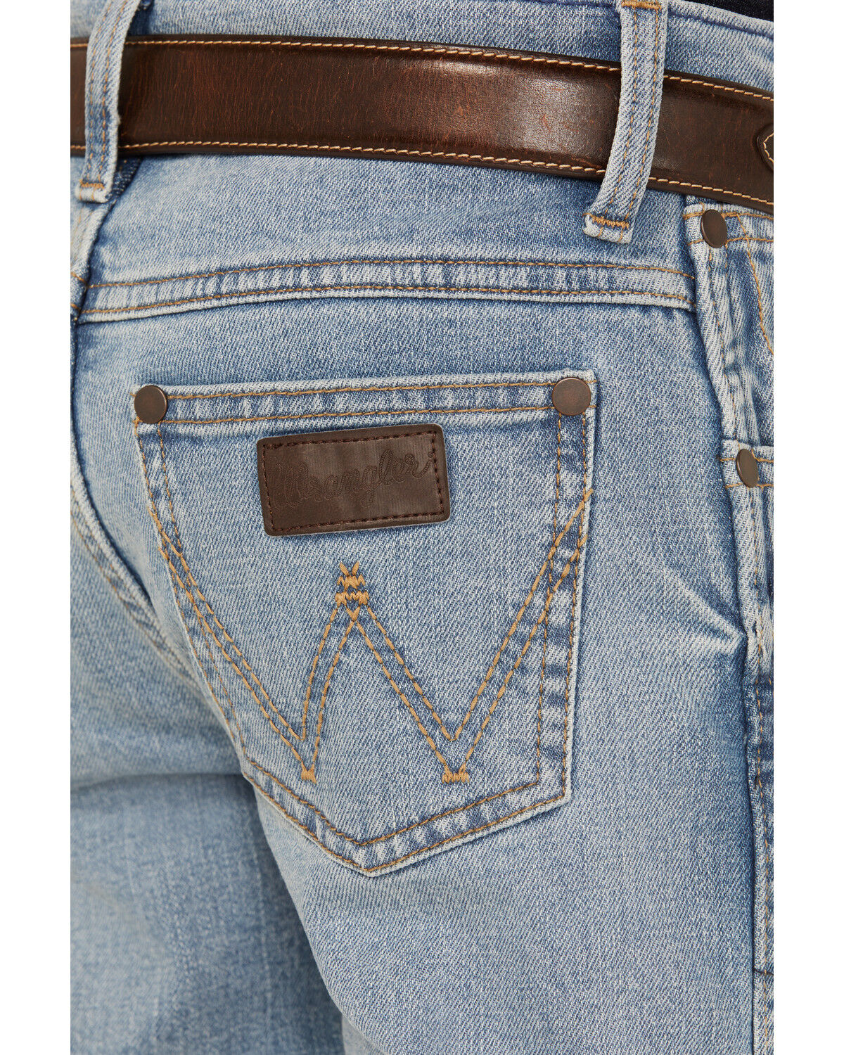 Wrangler Retro Boys' Woodmere Light Wash Slim Bootcut Stretch Denim Jeans
