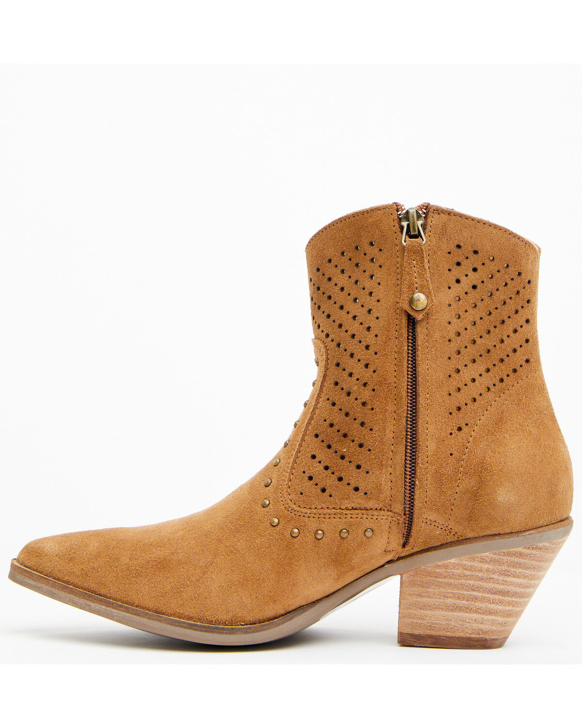Dingo Women's Miss Priss Suede Booties - Round Toe