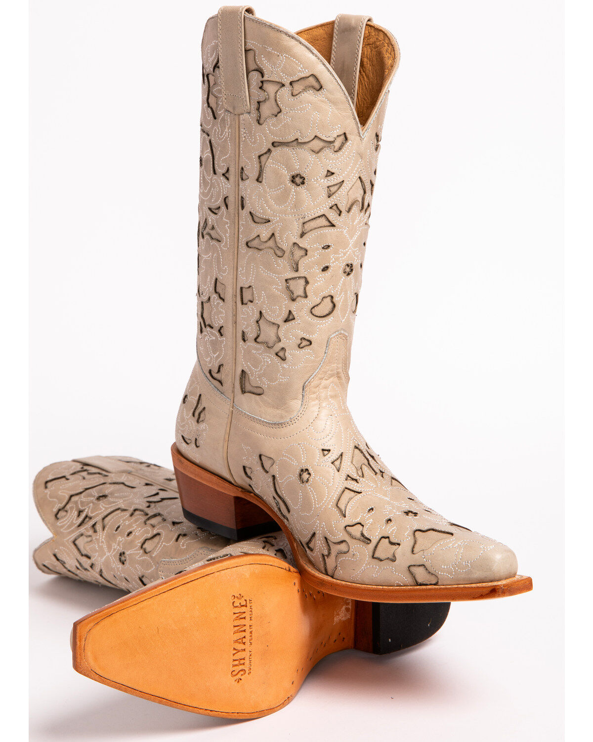 Shyanne Women's Laser Cut Western Boots - Snip Toe
