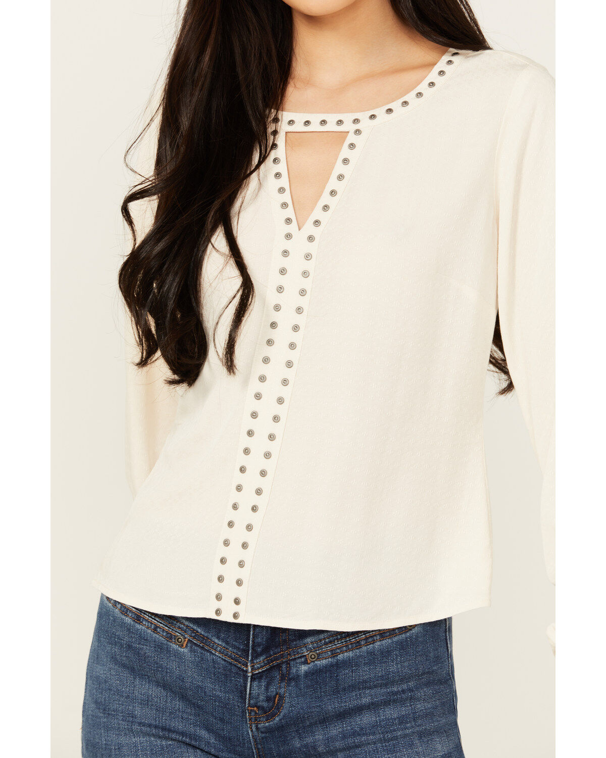 Idyllwind Women's Elenora Studded Jacquard Top