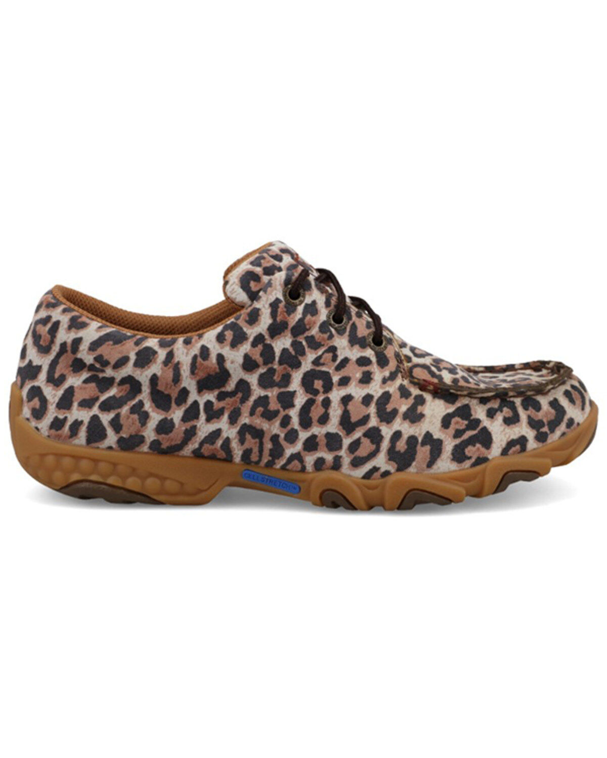 Twisted X Women's Cheetah Print Boat Shoe Driving Mocs