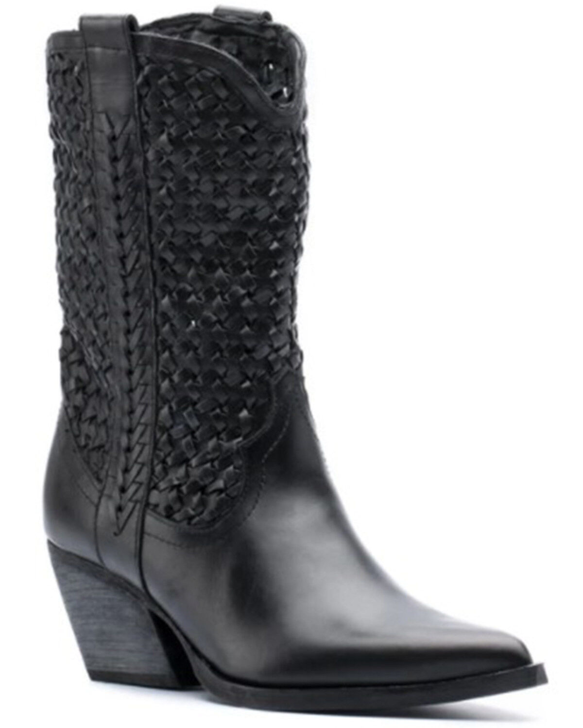 Golo Women's Reverse Woven Shaft Western Fashion Boots - Snip Toe