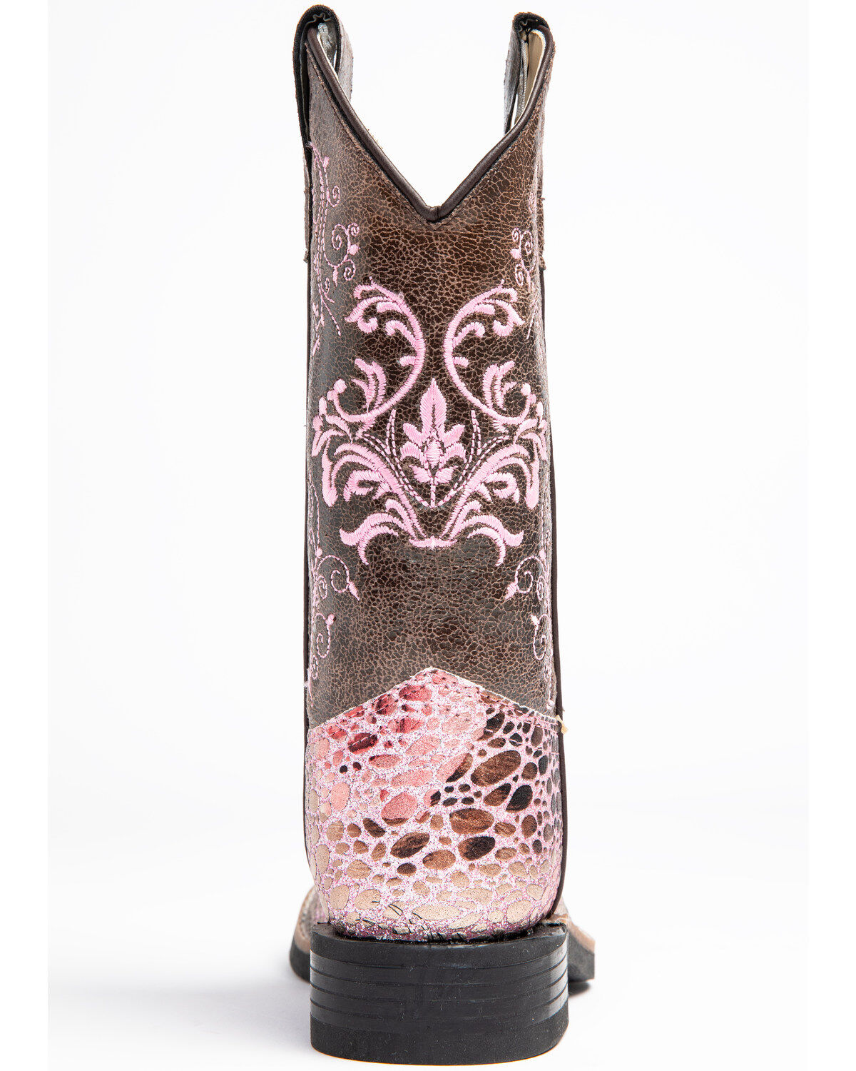 Shyanne Girls' Aria Faux Leather Western Boots - Square Toe