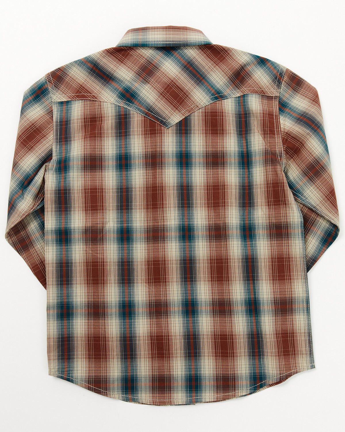 Cody James Toddler Boys' Ricardo Plaid Print Long Sleeve Snap Western Shirt