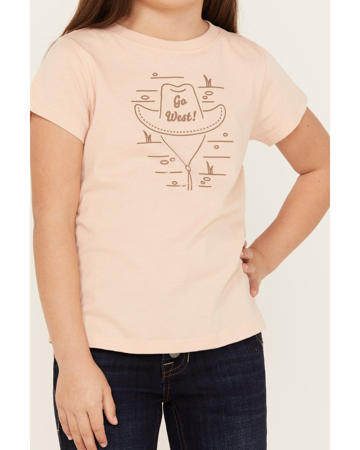 Shyanne Girls' Go West Short Sleeve Graphic Tee