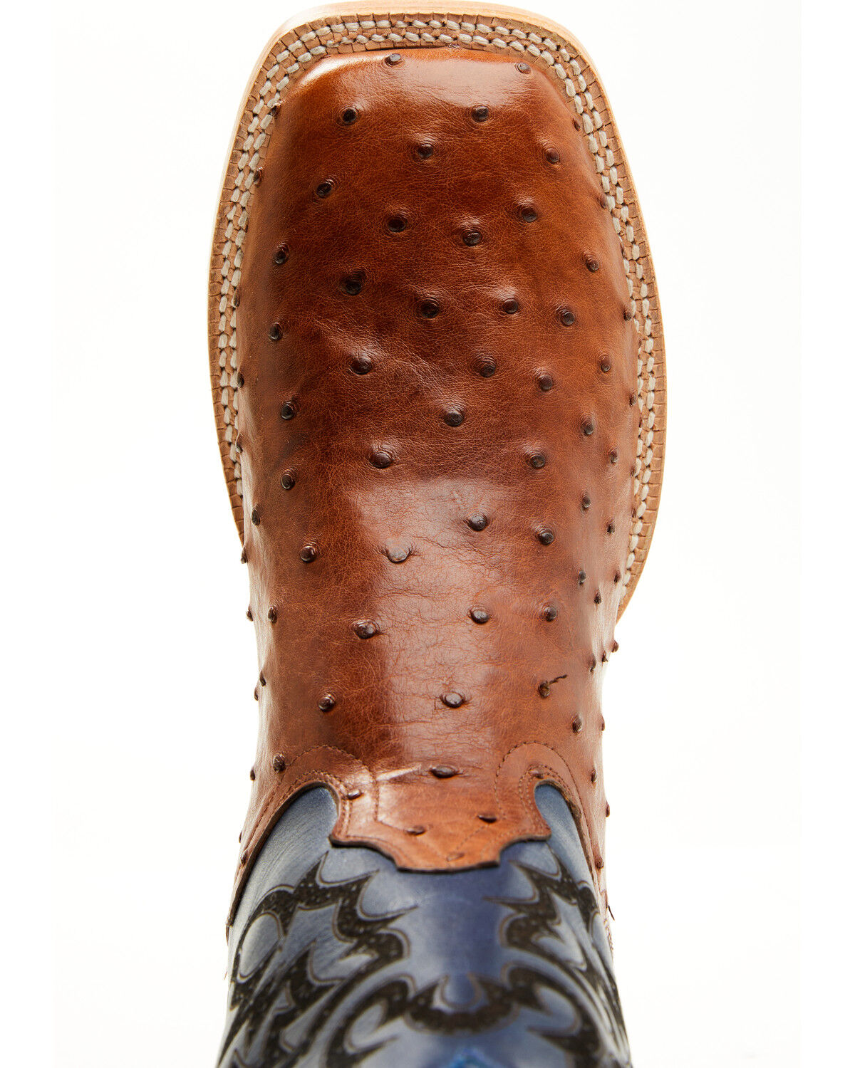 El Dorado Men's Exotic Ostrich Western Boots - Broad Square Toe