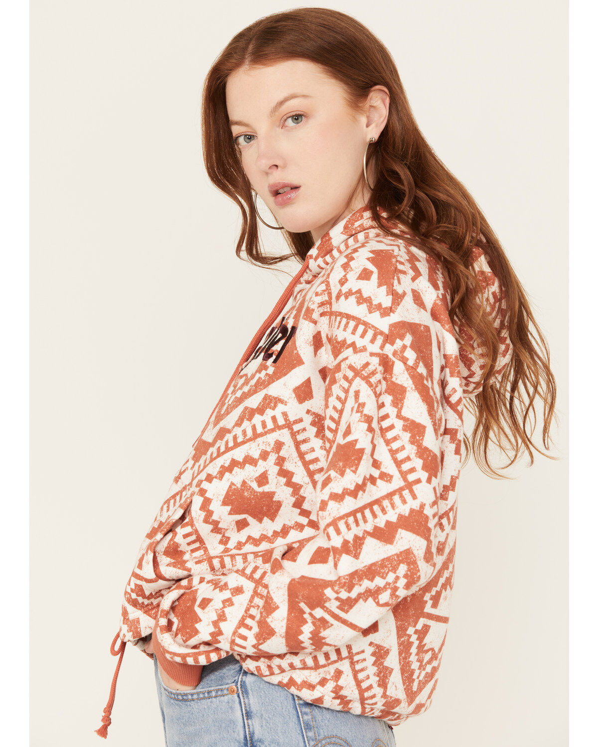Wrangler Retro Women's Logo Southwestern Print Hoodie