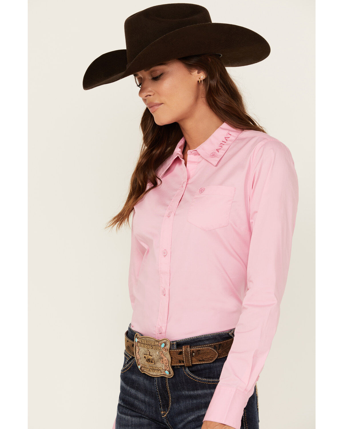 Ariat Women's R.E.A.L Team Kirby Long Sleeve Button-Down Stretch Western Shirt