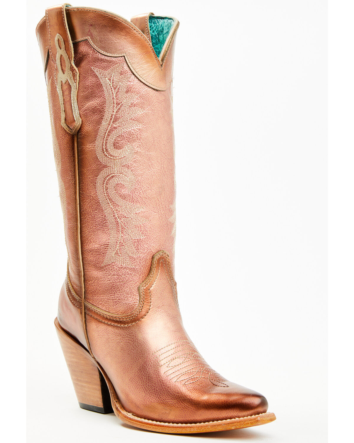 Corral Women's Metallic Tall Western Boots - Snip Toe