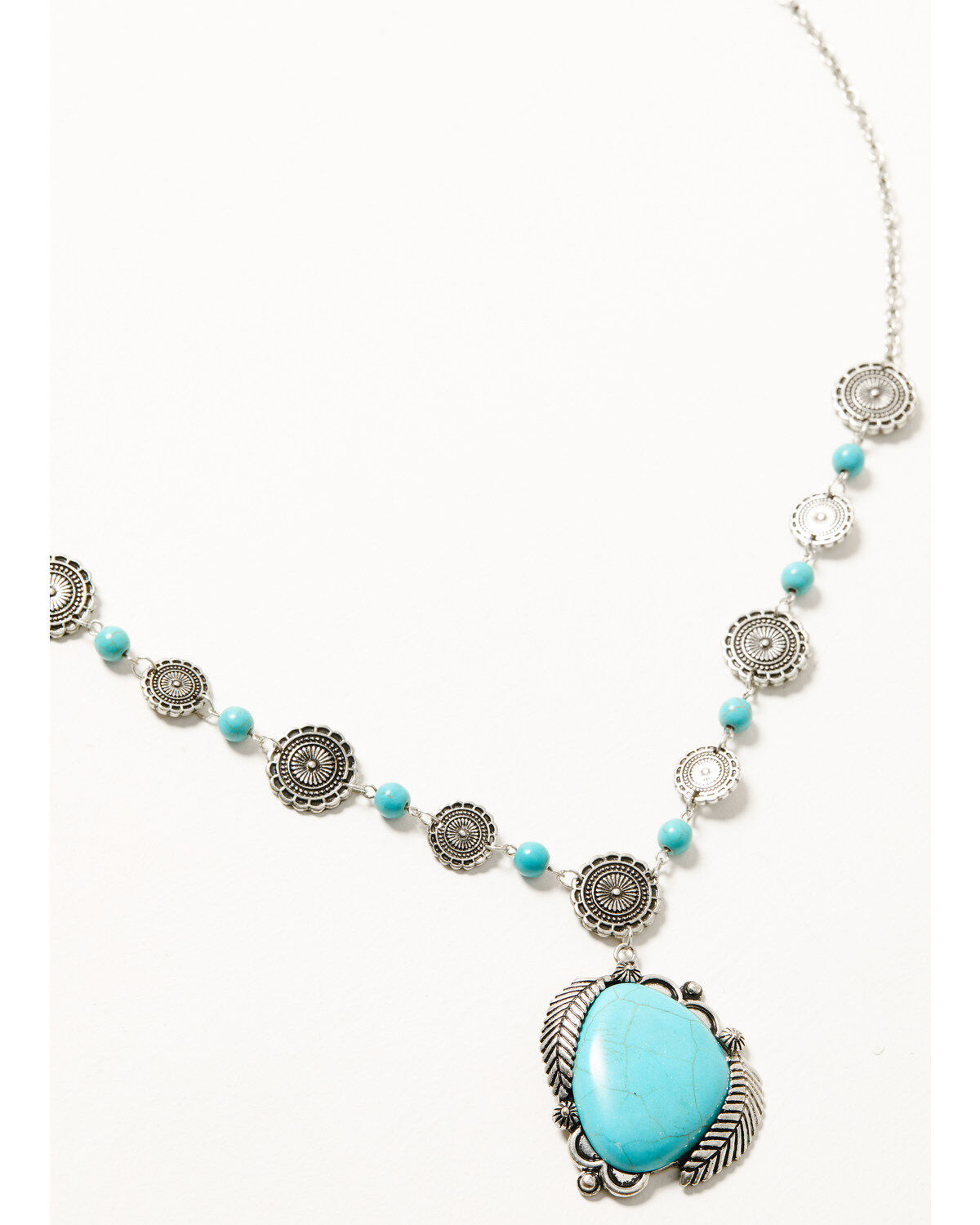 Shyanne Women's Canyon Sunset Concho Turquoise Necklace