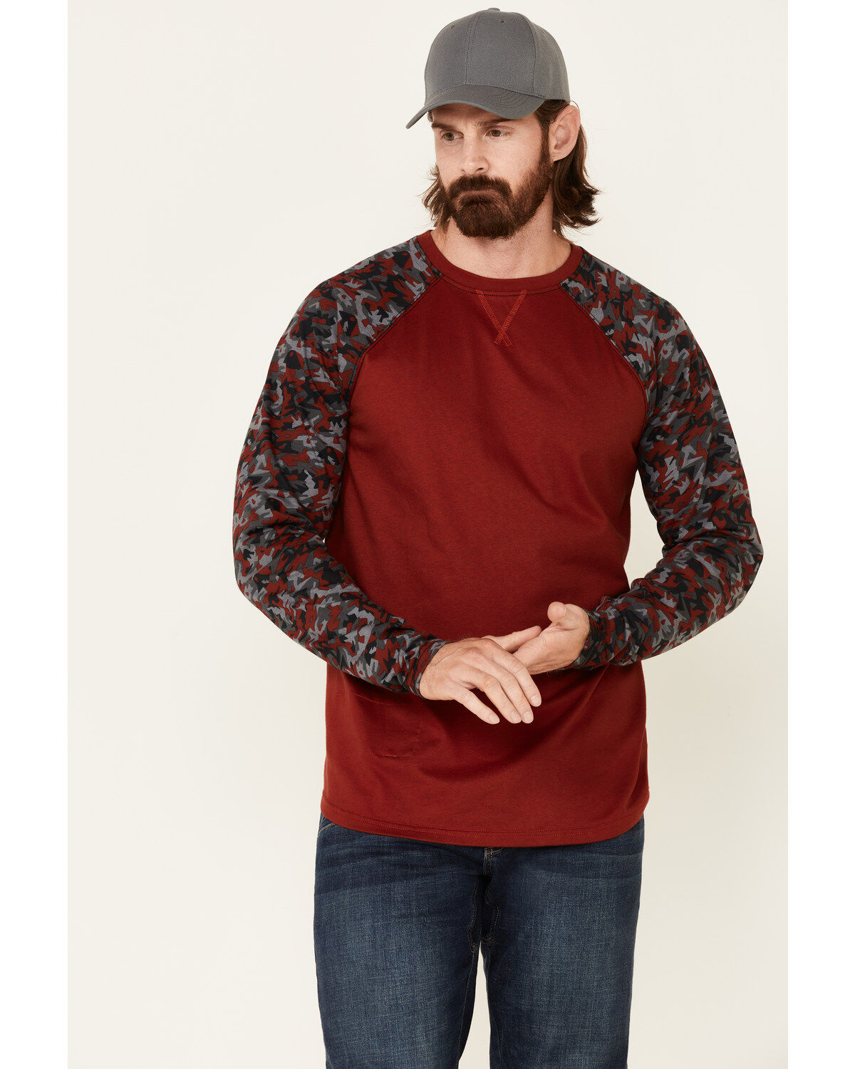 Cody James Men's FR Chili Long Sleeve Work Raglan T-Shirt