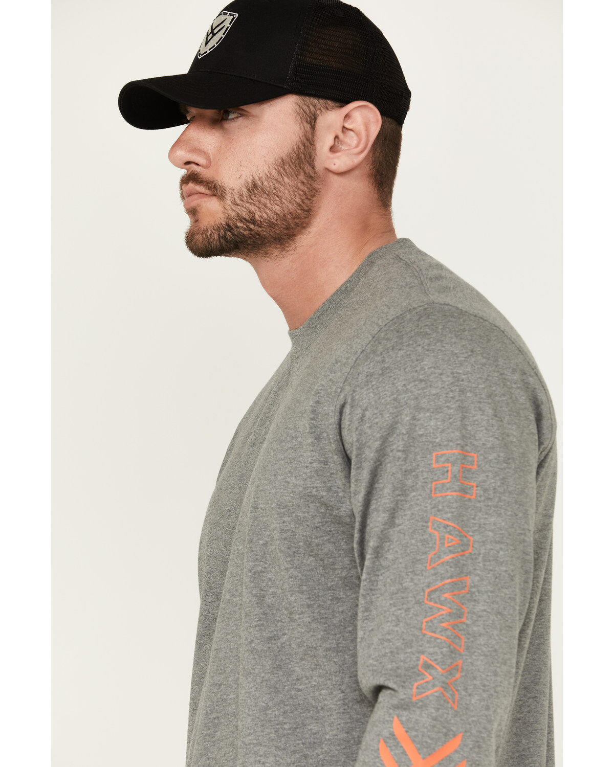 Hawx Men's Logo Long Sleeve Knit Work T-Shirt - Big