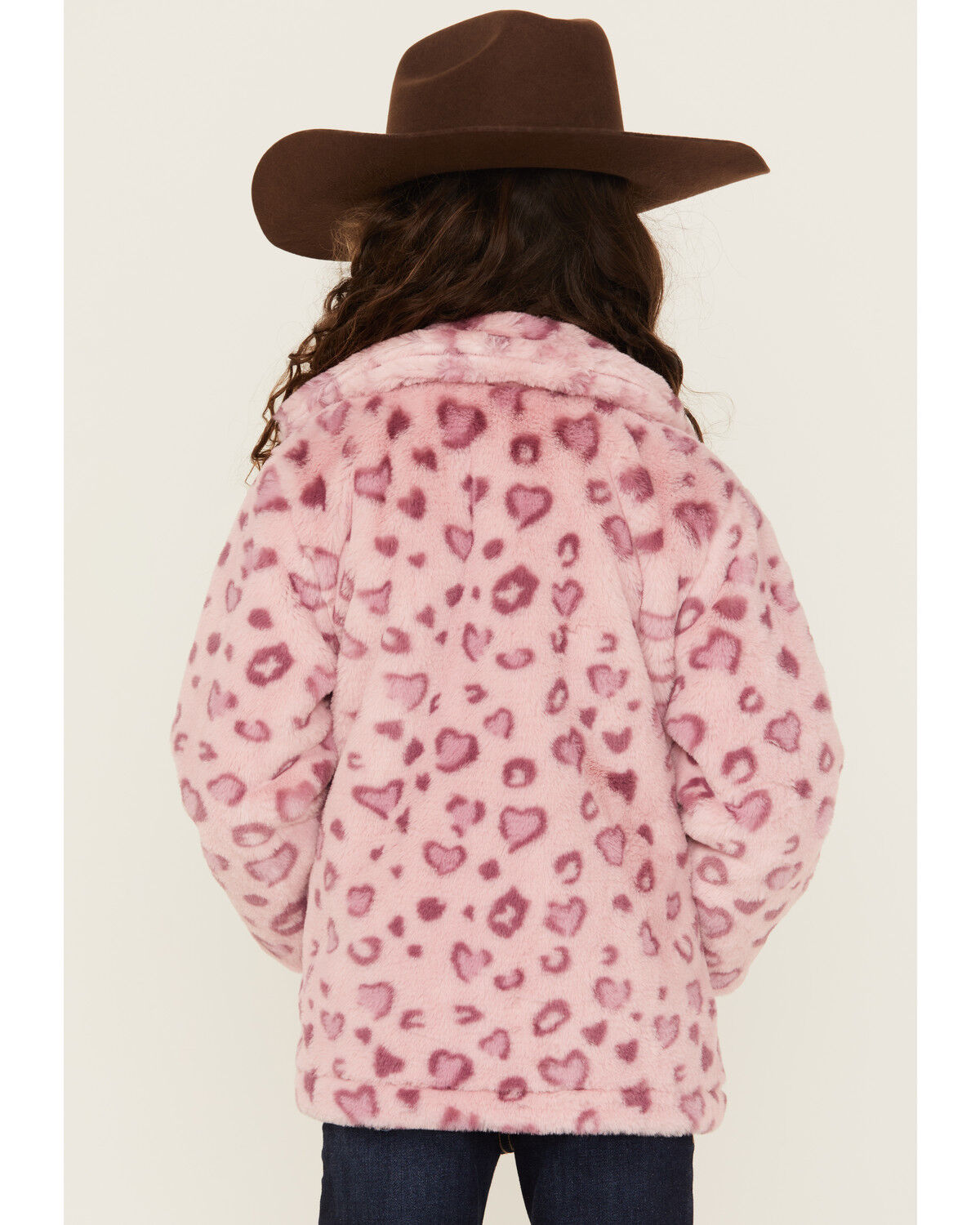 Urban Republic Little Girls' Jaguar Print Faux Fur Jacket
