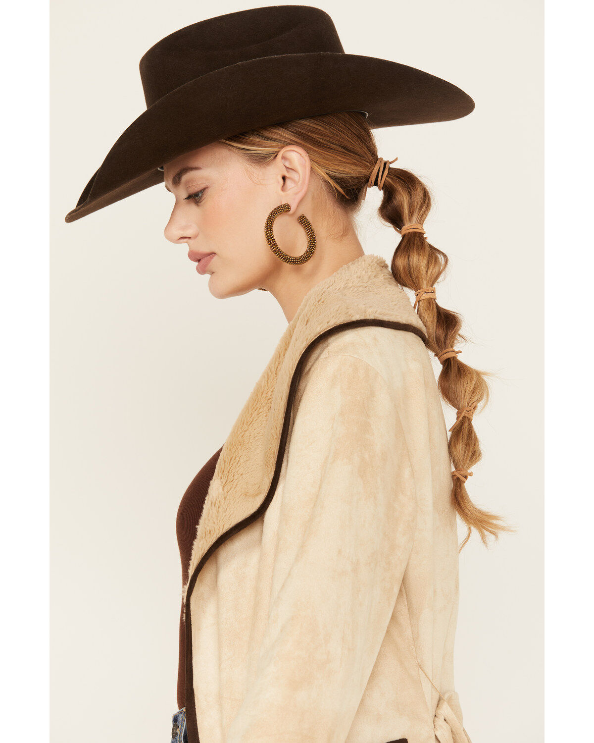 Tasha Polizzi Women's Raquel Faux Suede Border Print Jacket