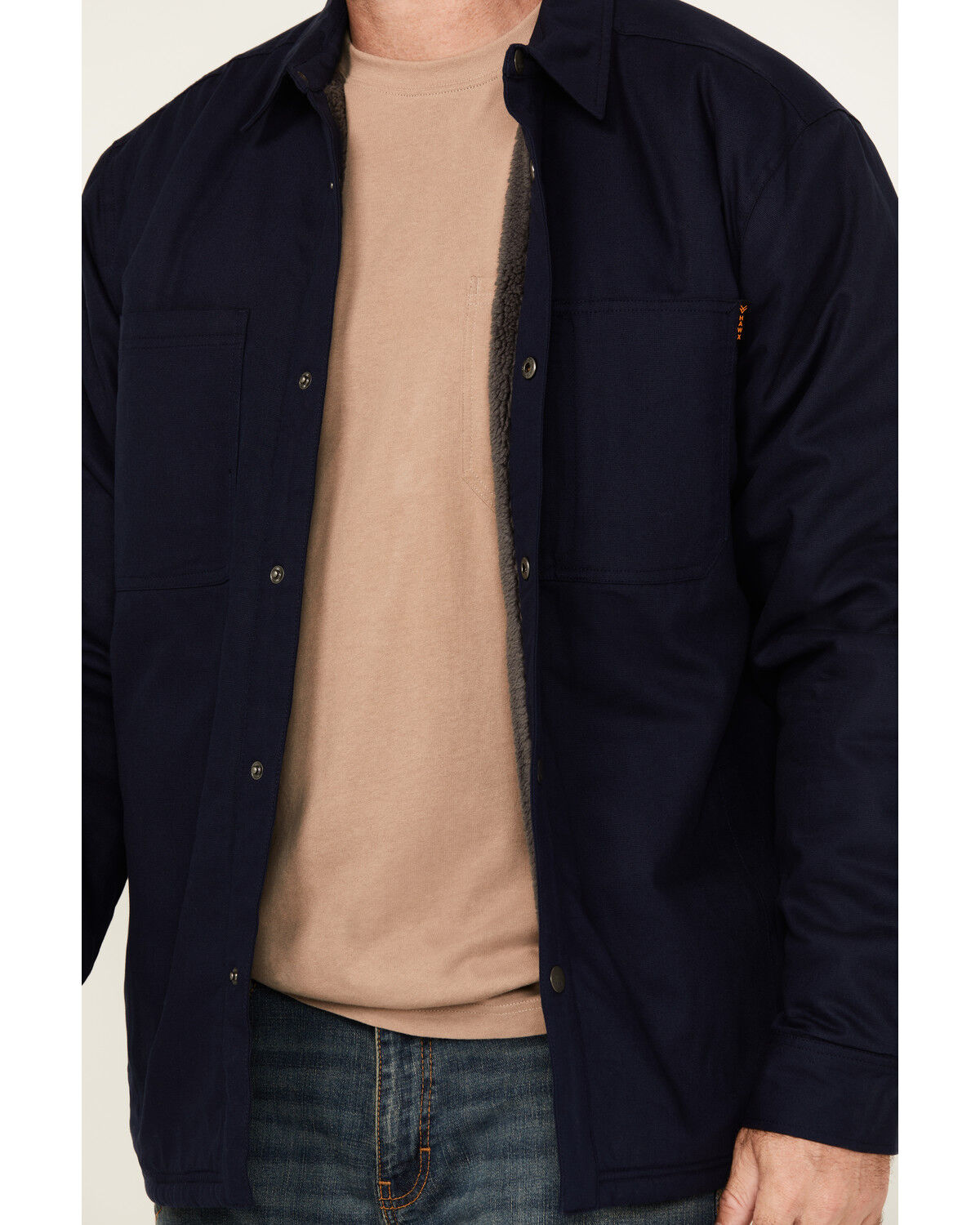 Hawx Men's Oakdale Sherpa Lined Waxed Shirt Jacket