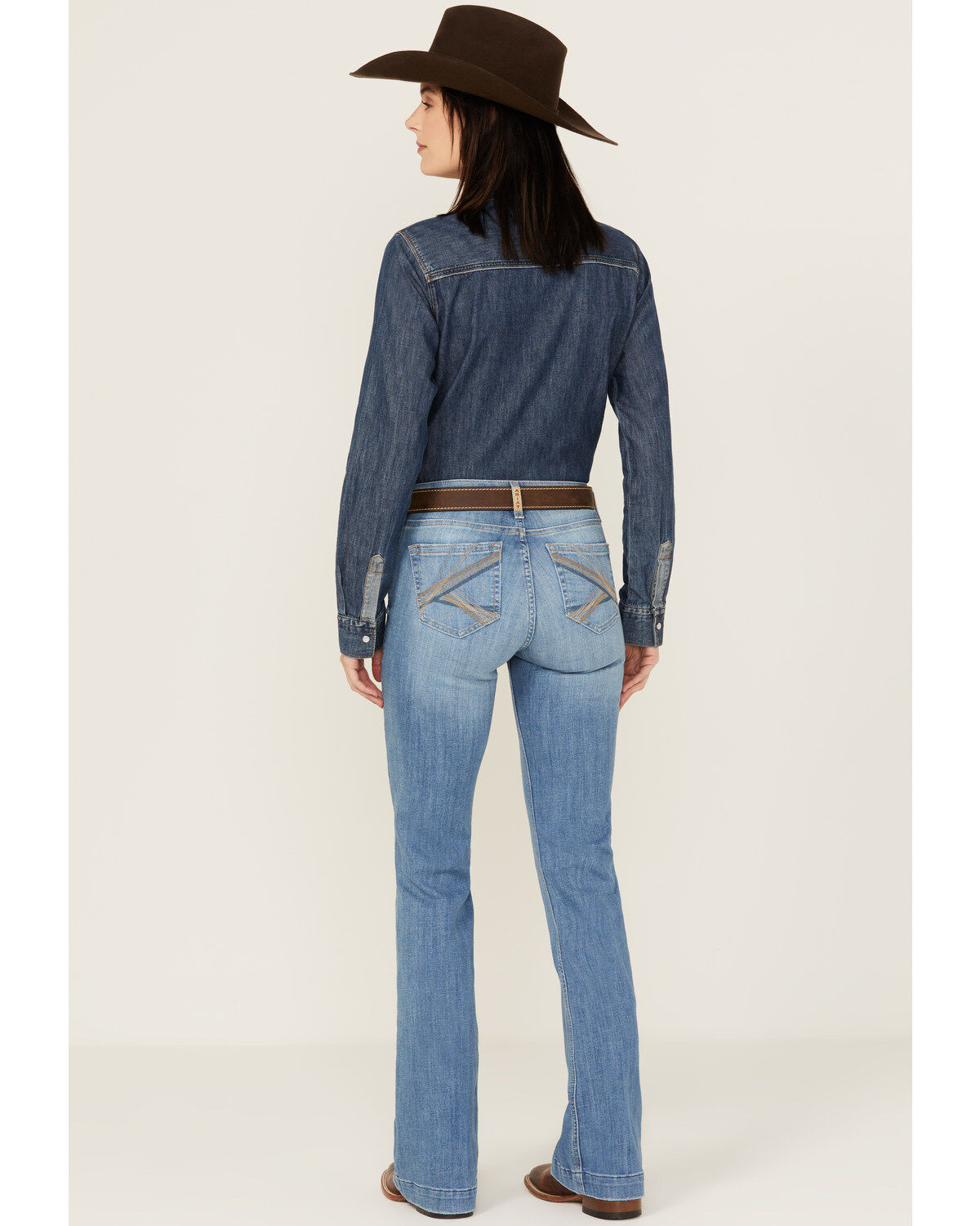 Ariat Women's R.E.A.L. Medium Wash Alice Slim Trouser Denim Jeans