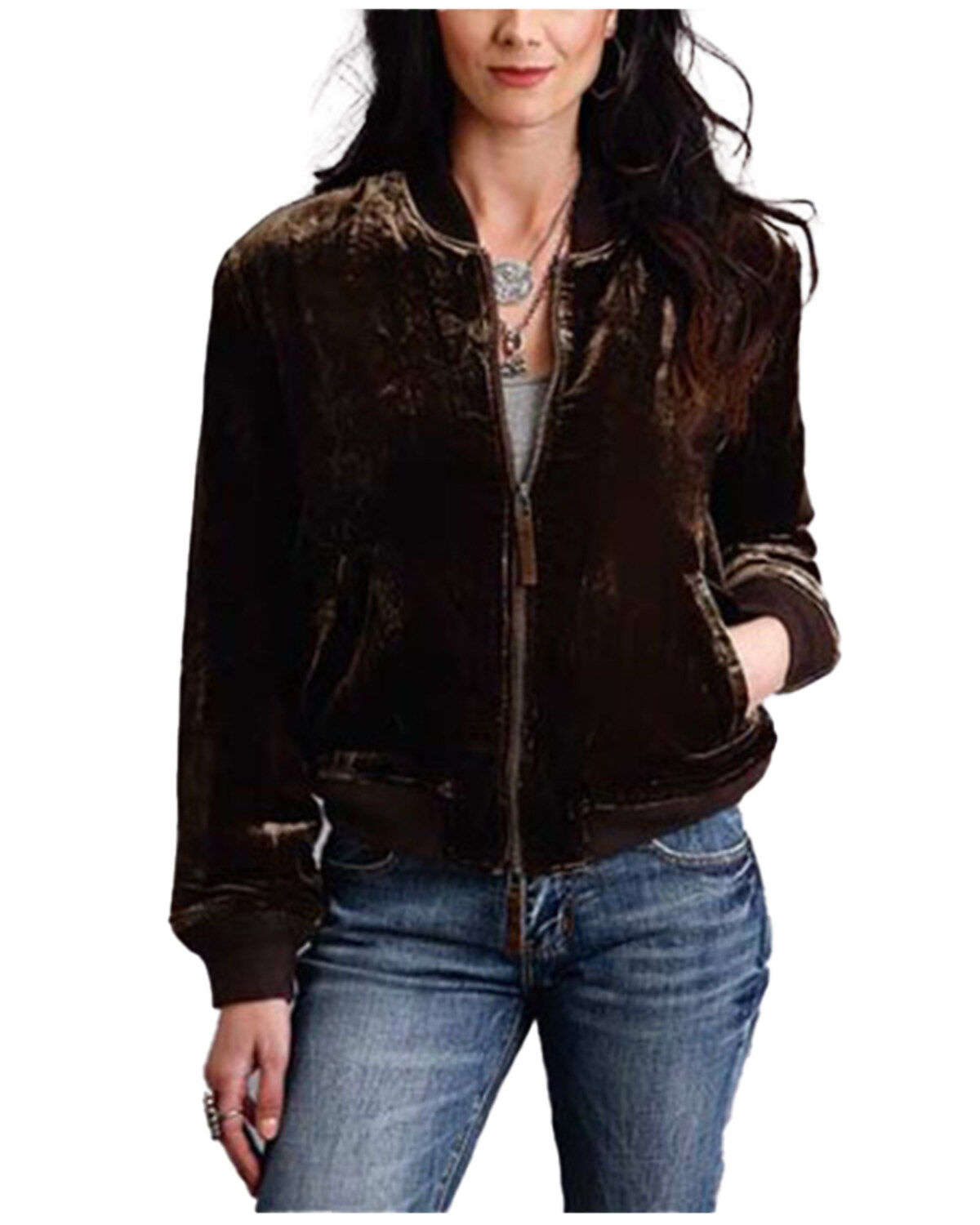 Stetson Women's Velvet Bomber Jacket