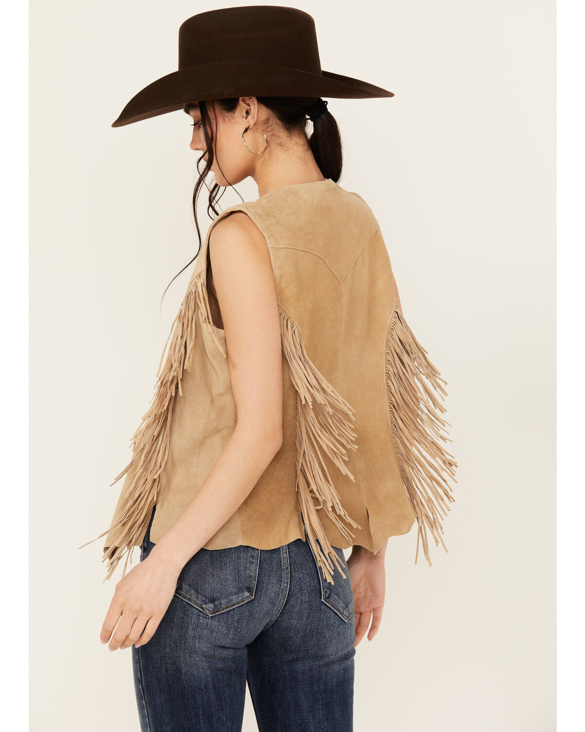 Scully Women's Fringe Suede Vest