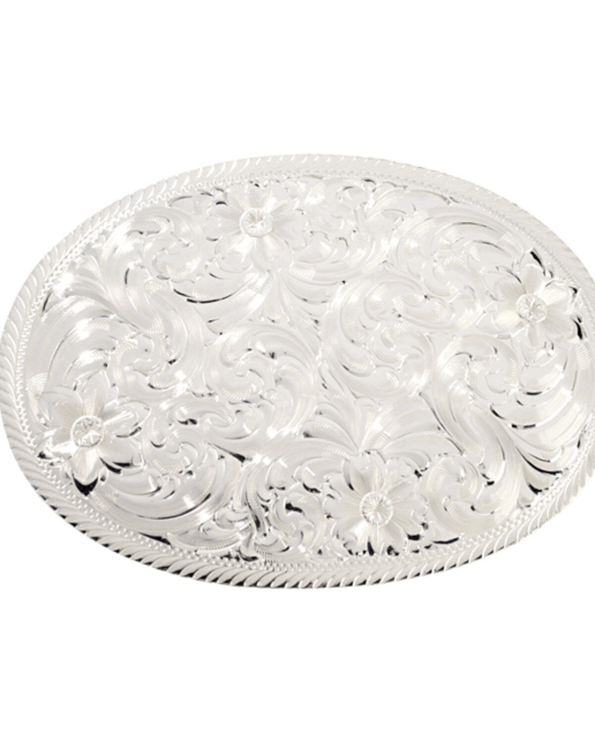 Montana Silversmiths Silver Engraved Western Buckle