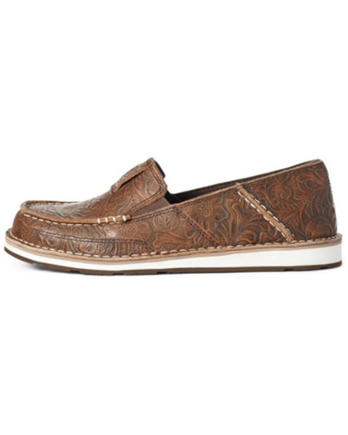 Ariat Women's Floral Embossed Cruiser Shoes - Moc Toe