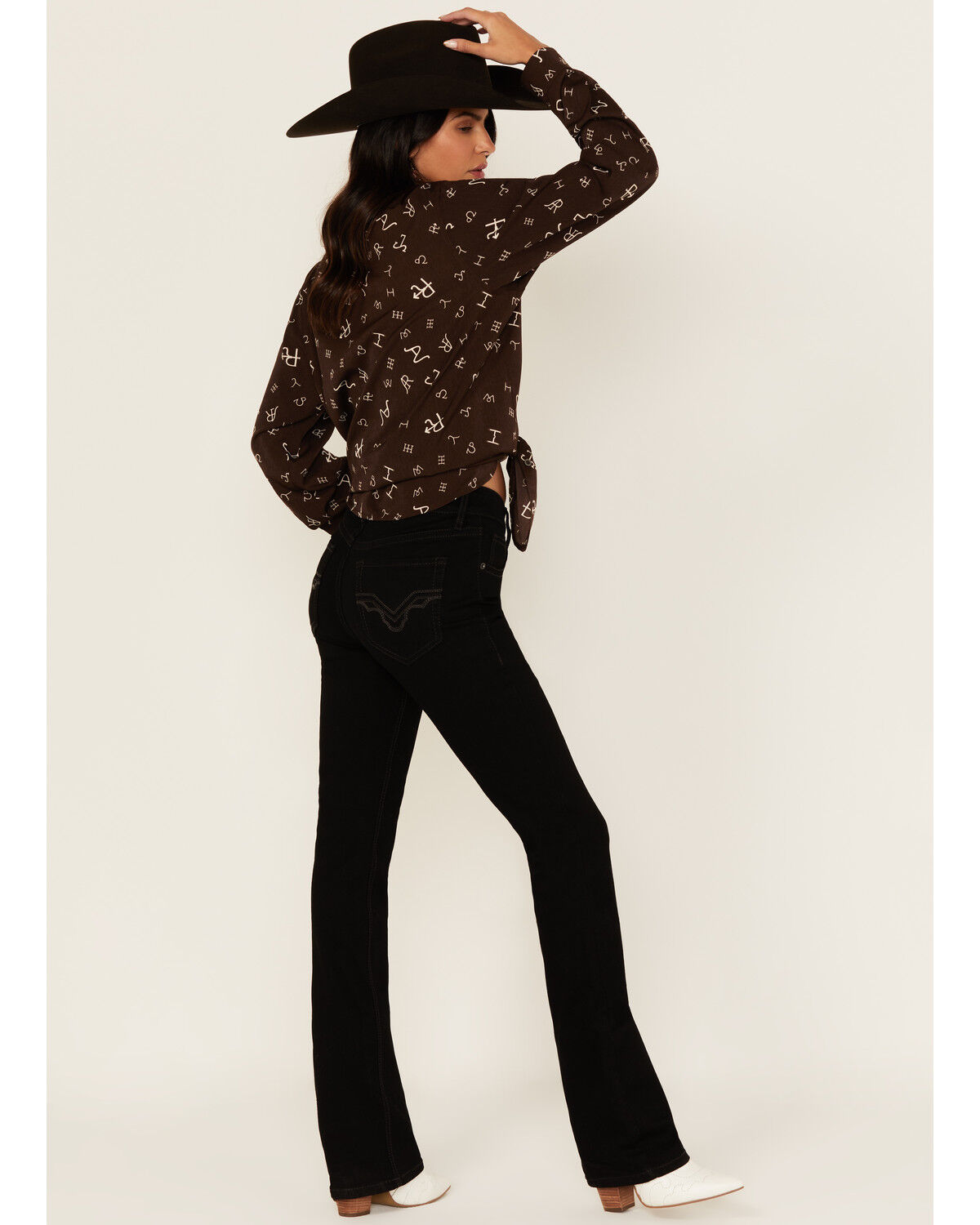 Rock & Roll Denim Women's Mid Rise Bootcut Stretch Denim Jeans